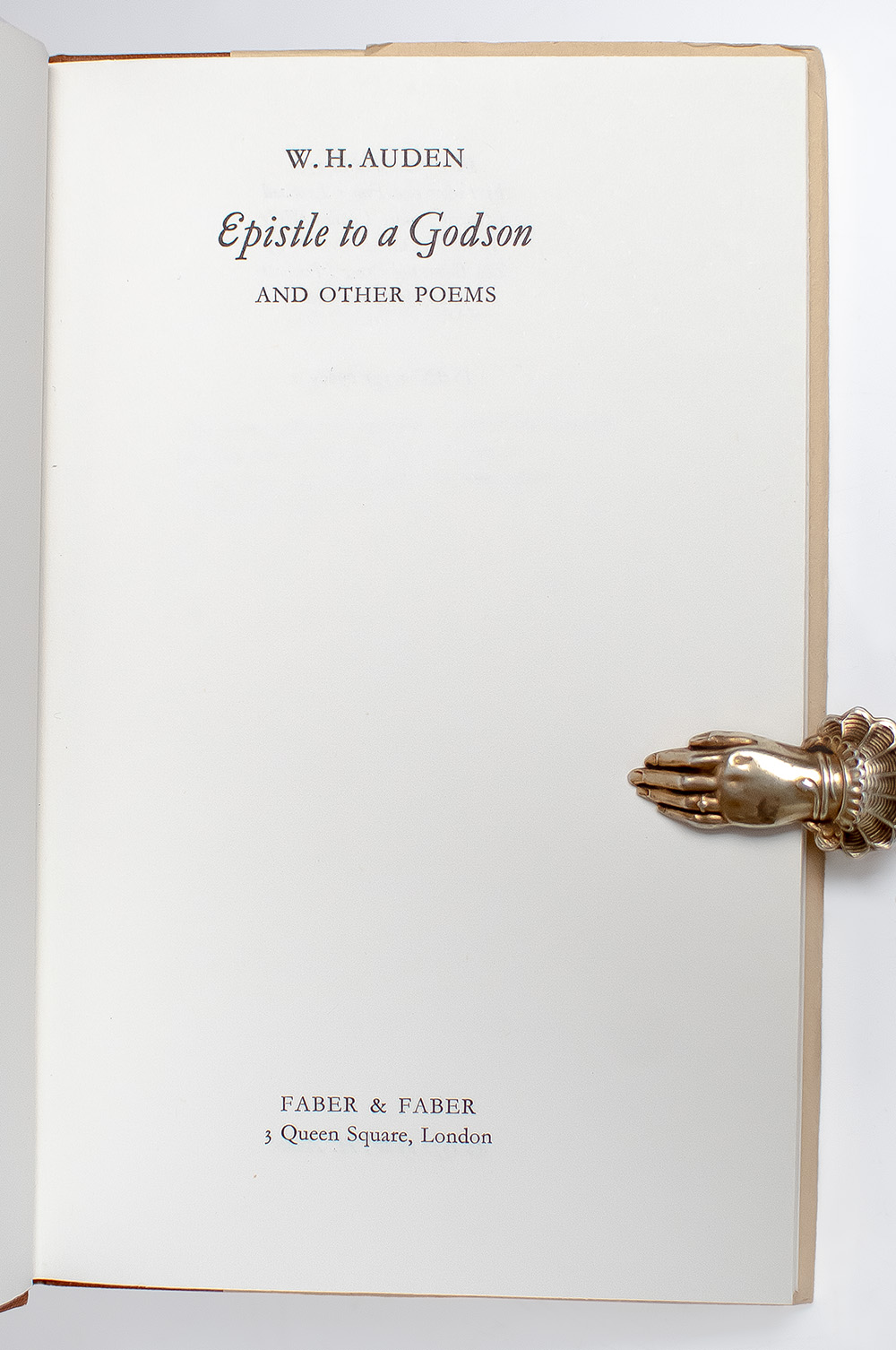 Epistle To A Godson & Other Poems.