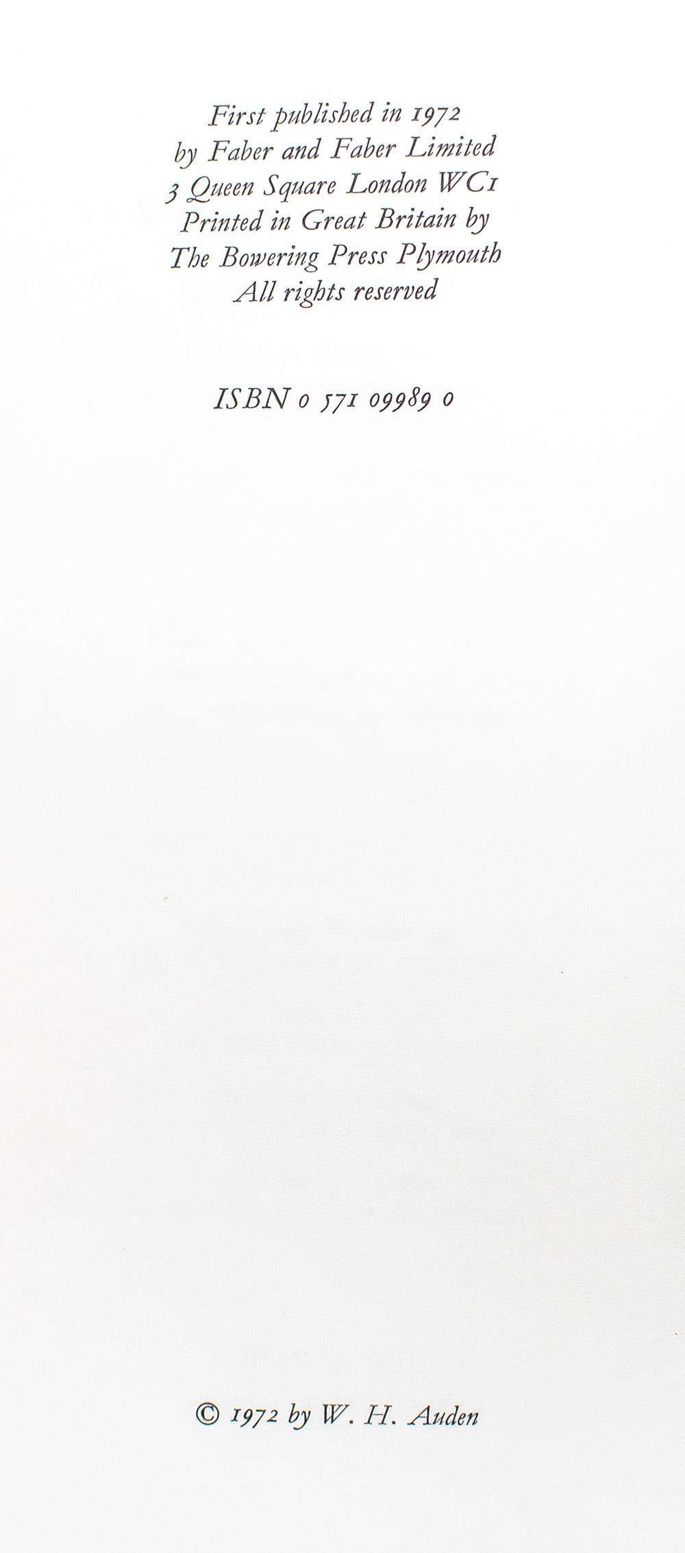 Epistle To A Godson & Other Poems.