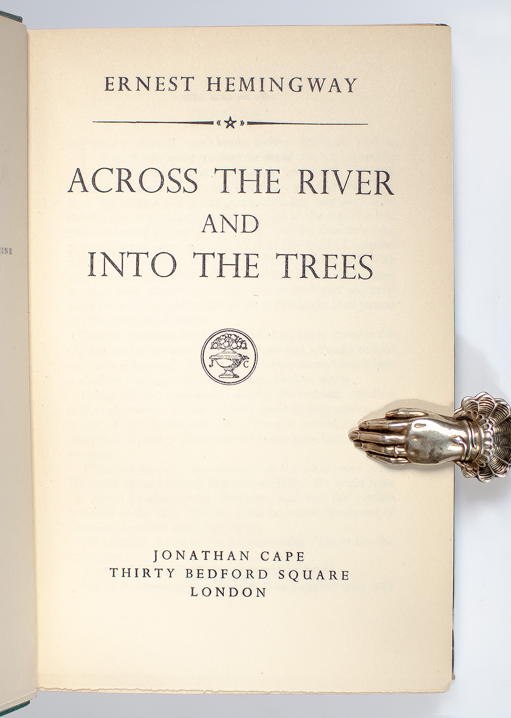 Across the River and Into the Trees.