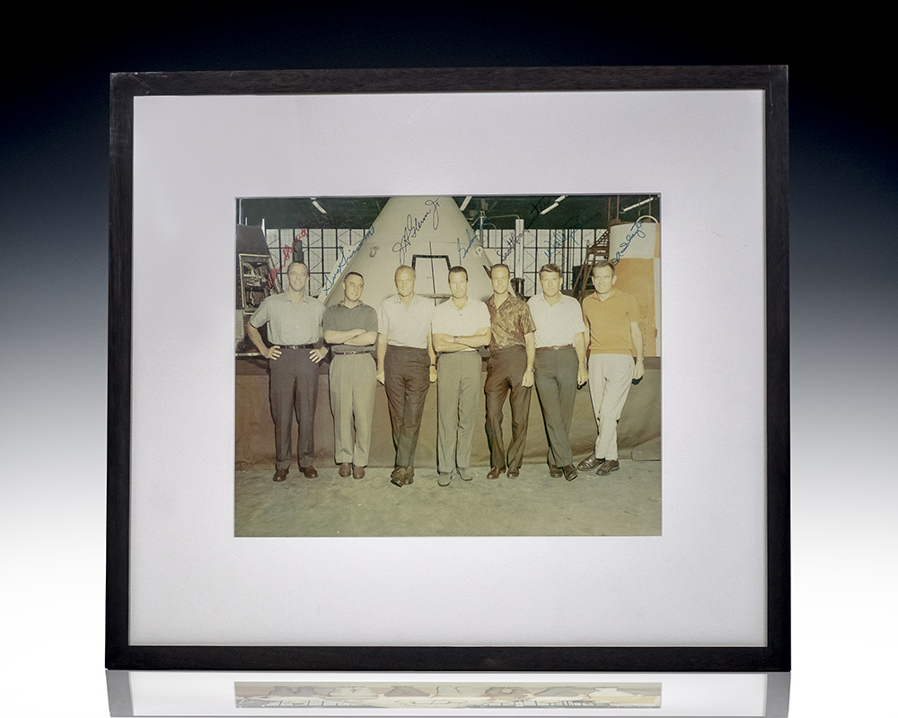 Project Mercury Astronauts Signed Photograph.
