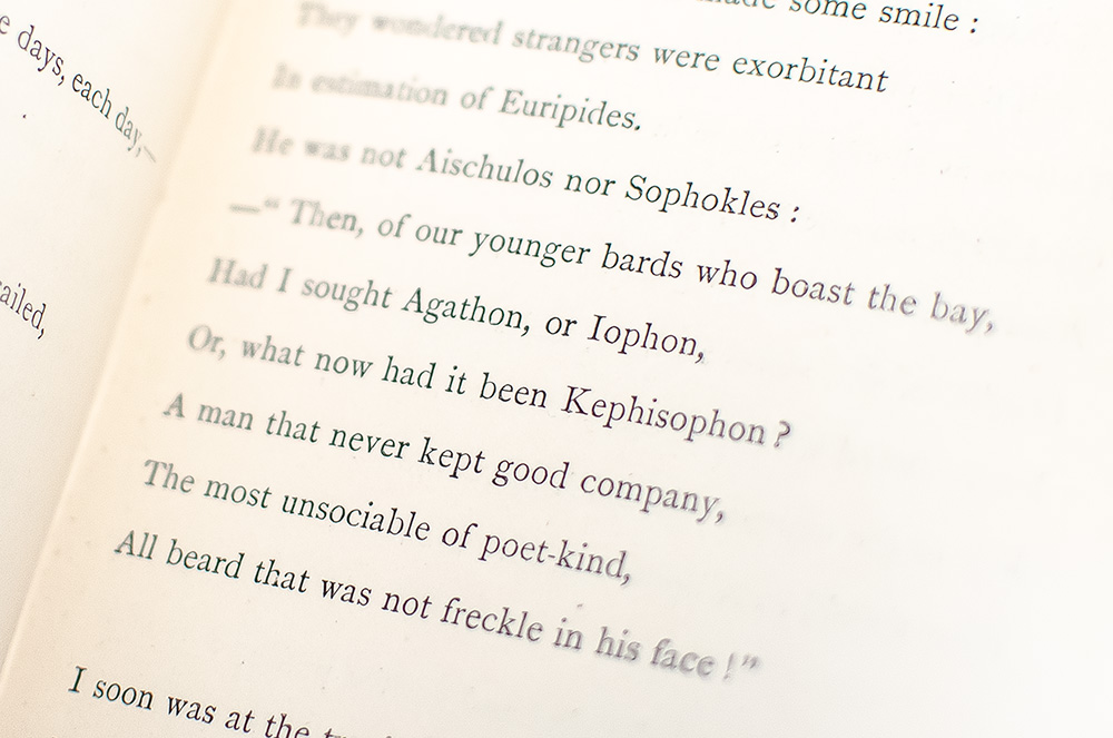 Balaustion's Adventure: Including a Transcript From Euripides.