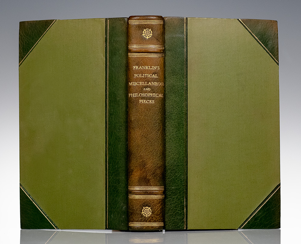 Political, Miscellaneous, and Philosophical Pieces; Arranged under the Following Heads and Distinguished by Initial Letters in each Leaf: General Politics; American Politics before the Troubles; American Politics during the Troubles; Provincial or Colony Politics; Miscellaneous and Philosophical Pieces.