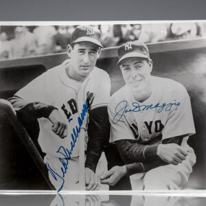 Joe DiMaggio and Ted Williams Signed Photograph.