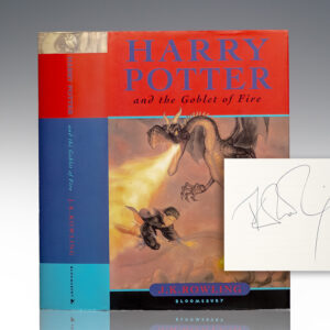 First Edition of Harry Potter and The Goblet of Fire; Signed by J. K. Rowling
