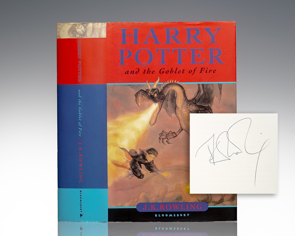 First Edition of Harry Potter and The Goblet of Fire; Signed by J. K. Rowling