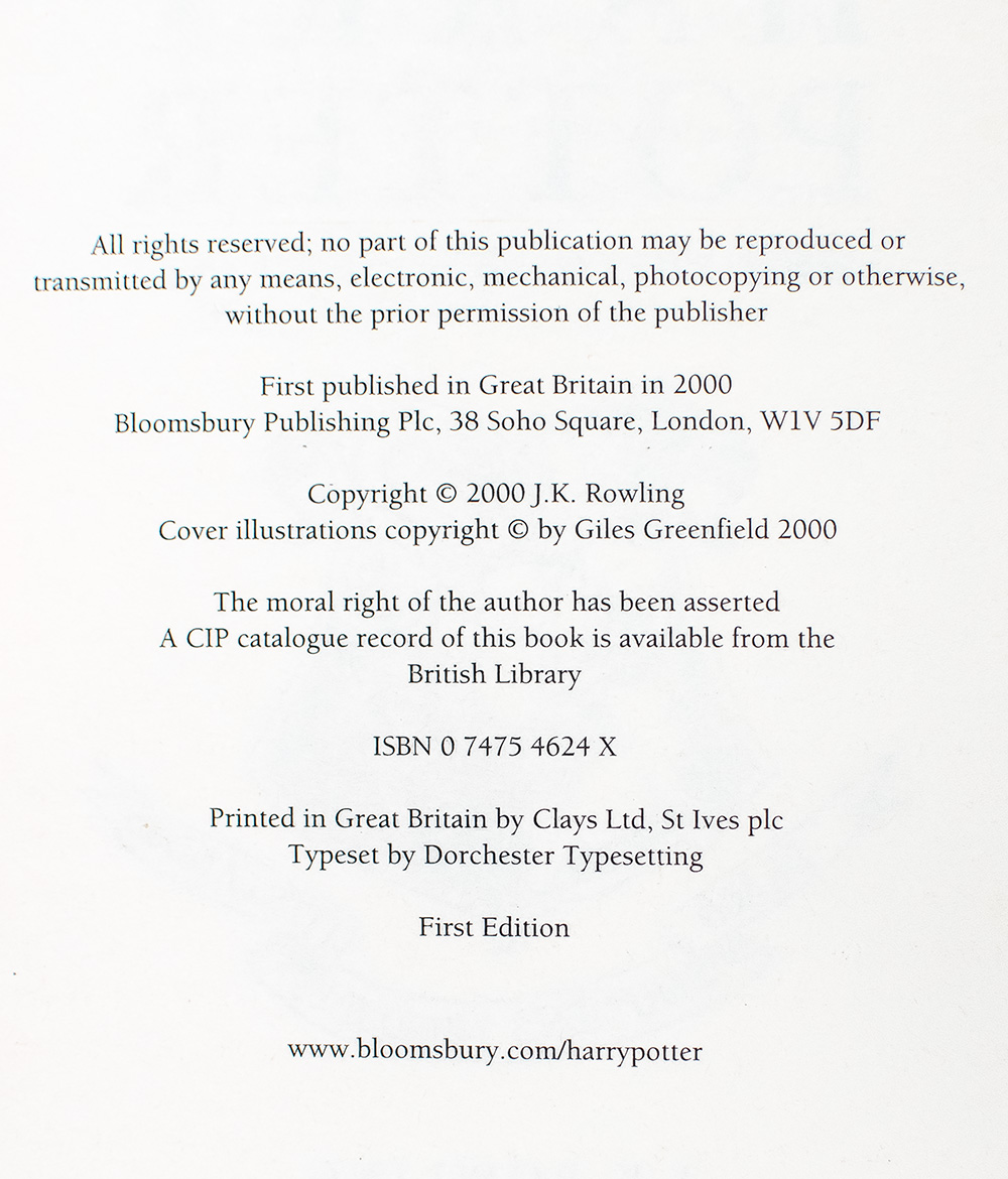 Harry Potter and the Goblet Of Fire.