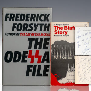 The Odessa File. [with] The Biafra Story. [with] Frederick Forsyth Signed Letter Collection.