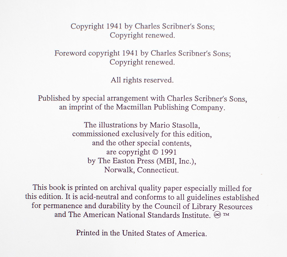F. Scott Fitzgerald Easton Press Collector's Edition Set. Including: The Great Gatsby, Beautiful and Damned, Babylon Revisited, Last Tycoon, Tales of the Jazz Age, This Side of Paradise, Tender is the Night