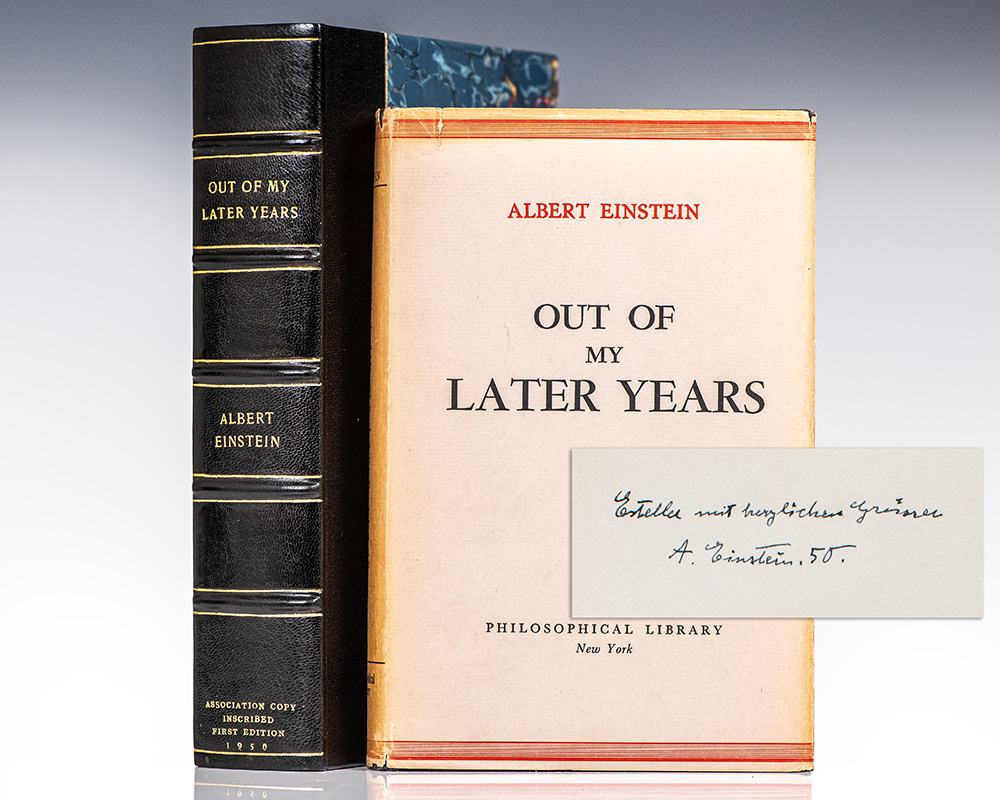 Out of My Later Years.