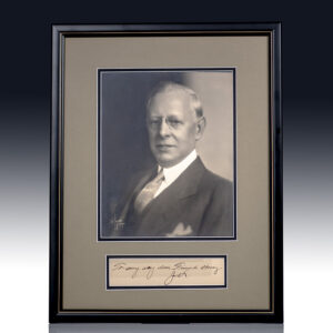 Jesse Livermore Signed Photograph.