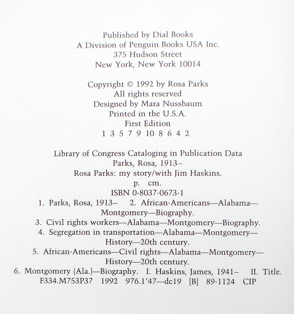 Rosa Parks: My Story.
