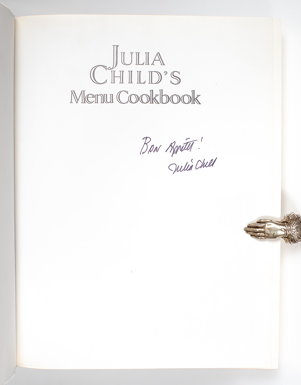 Julia Child's Menu Cookbook.
