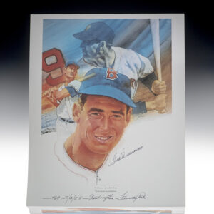 Ted Williams Signed Poster.