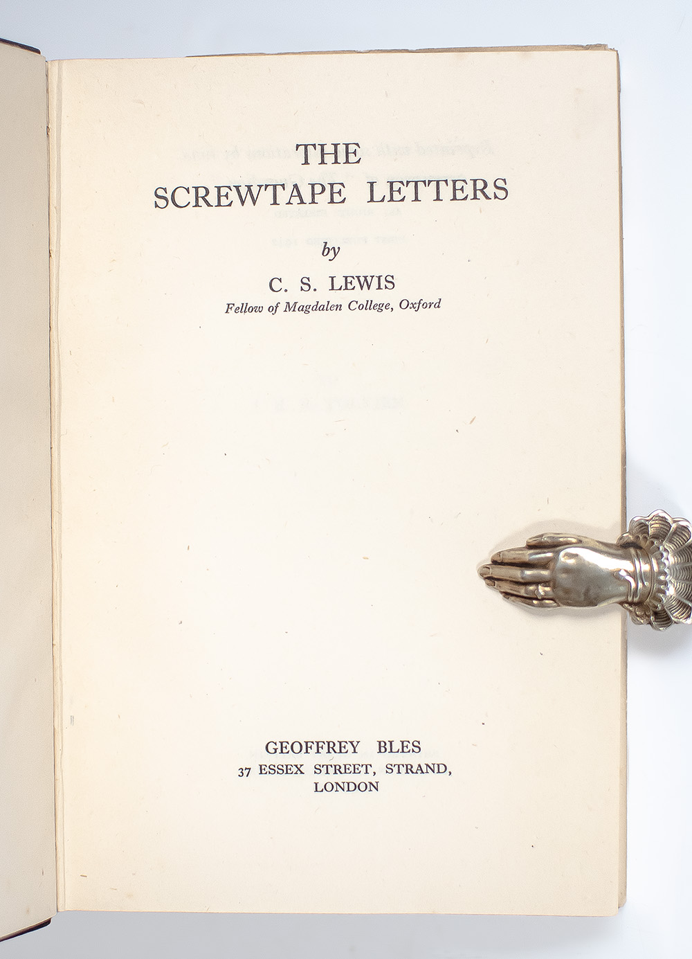 The Screwtape Letters.