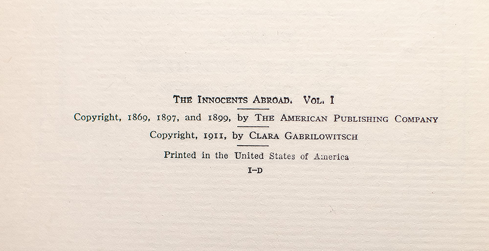 The Writings of Mark Twain.