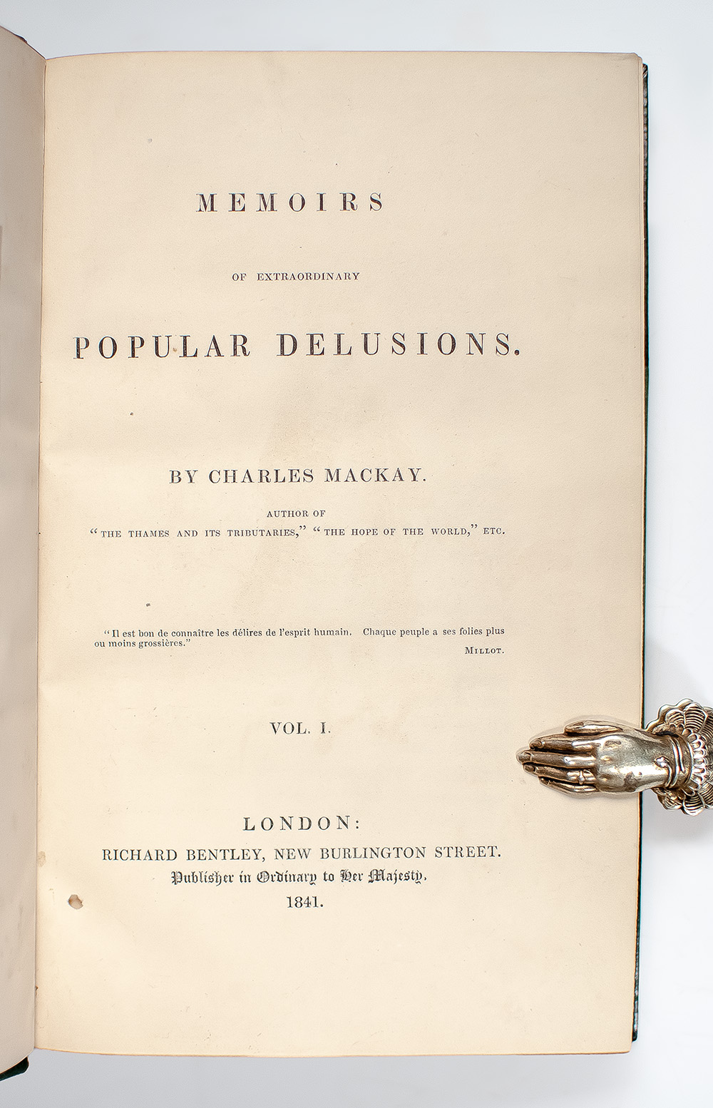 Memoirs of Extraordinary Popular Delusions and the Madness of Crowds.