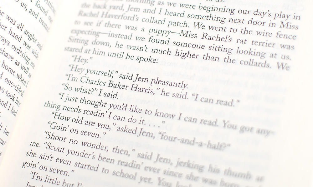 To Kill A Mockingbird.