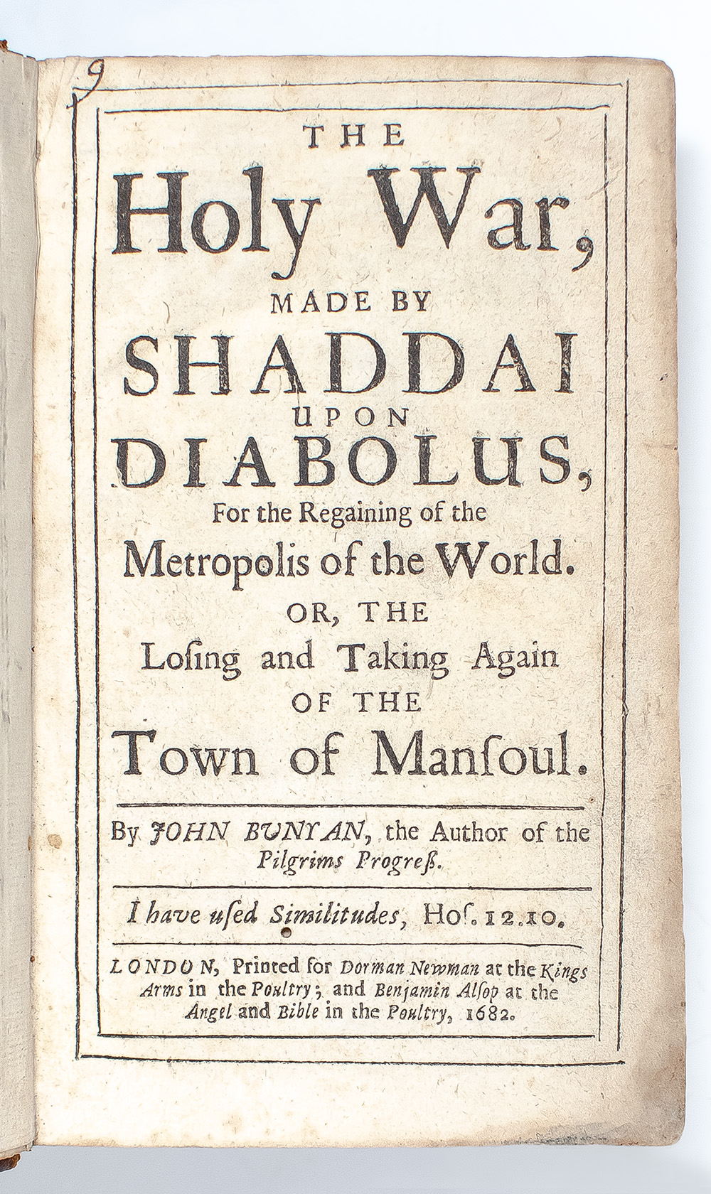 The Holy War, made by Shaddai upon Diabolus.