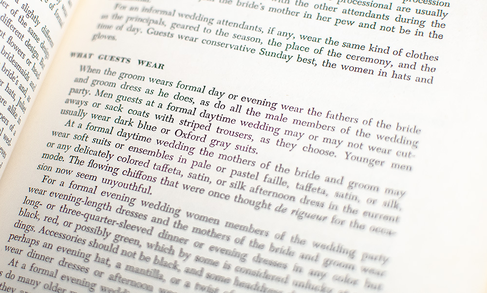 Amy Vanderbilt's Complete Book of Etiquette: A Guide To Gracious Living.