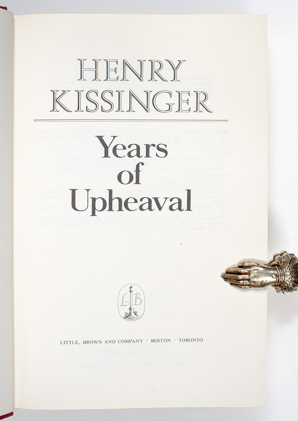 White House Years and Years of Upheaval.