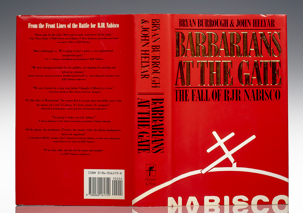 Barbarians at the Gate: The Fall of RJR Nabisco.