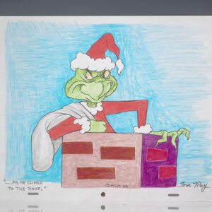 Original Drawing of The Grinch. [How the Grinch Stole Christmas].