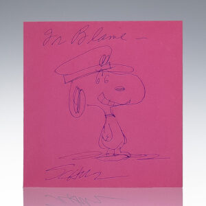 Original Drawing of Snoopy by Charles M. Schulz.