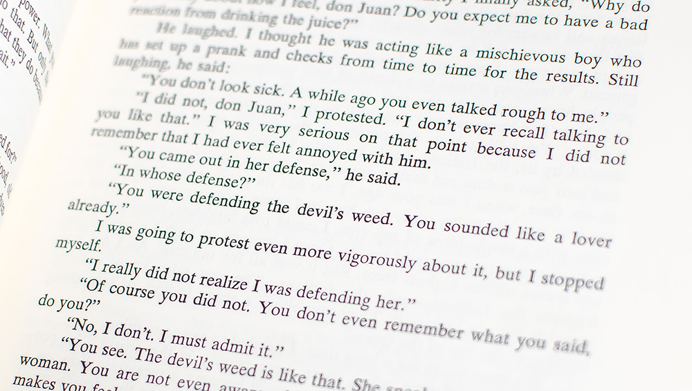 The Teachings of Don Juan: A Yaqui Way of Knowledge.