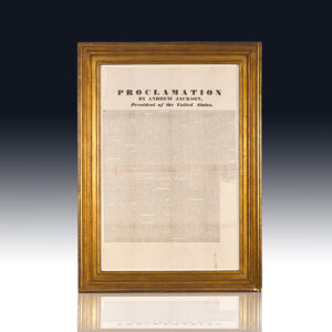 Proclamation by Andrew Jackson, President of the United States.