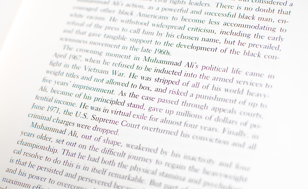 Muhammad Ali: A Thirty-Year Journey.