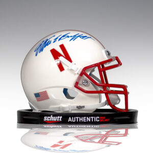 Warren Buffett Signed Nebraska Cornhuskers Mini Helmet.
