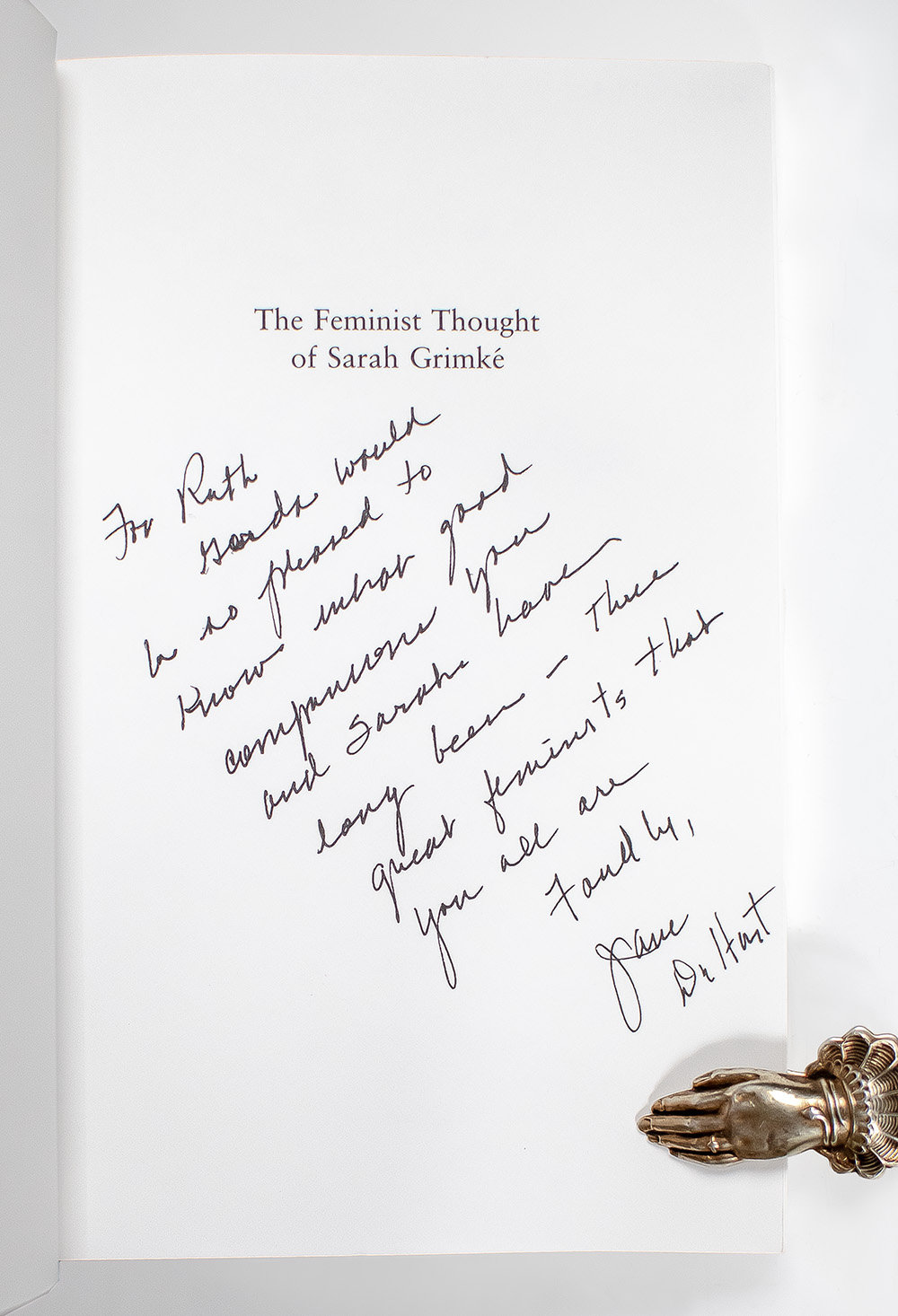 The Feminist Thought of Sarah Grimké.