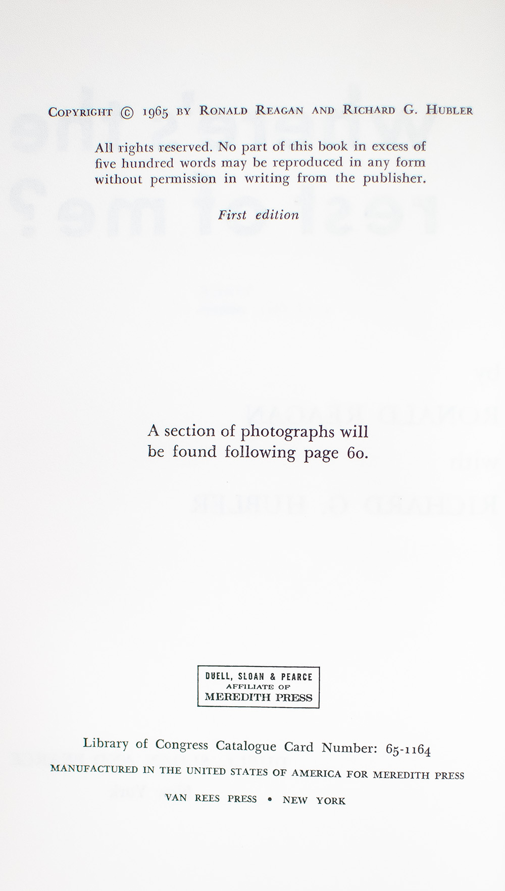 Where's the Rest of Me? The Ronald Reagan Story.