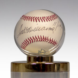 Ted Williams and President George H.W. Bush Signed Baseball.