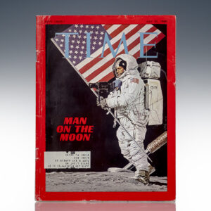 Neil Armstrong Signed Time Magazine "Man on the Moon".