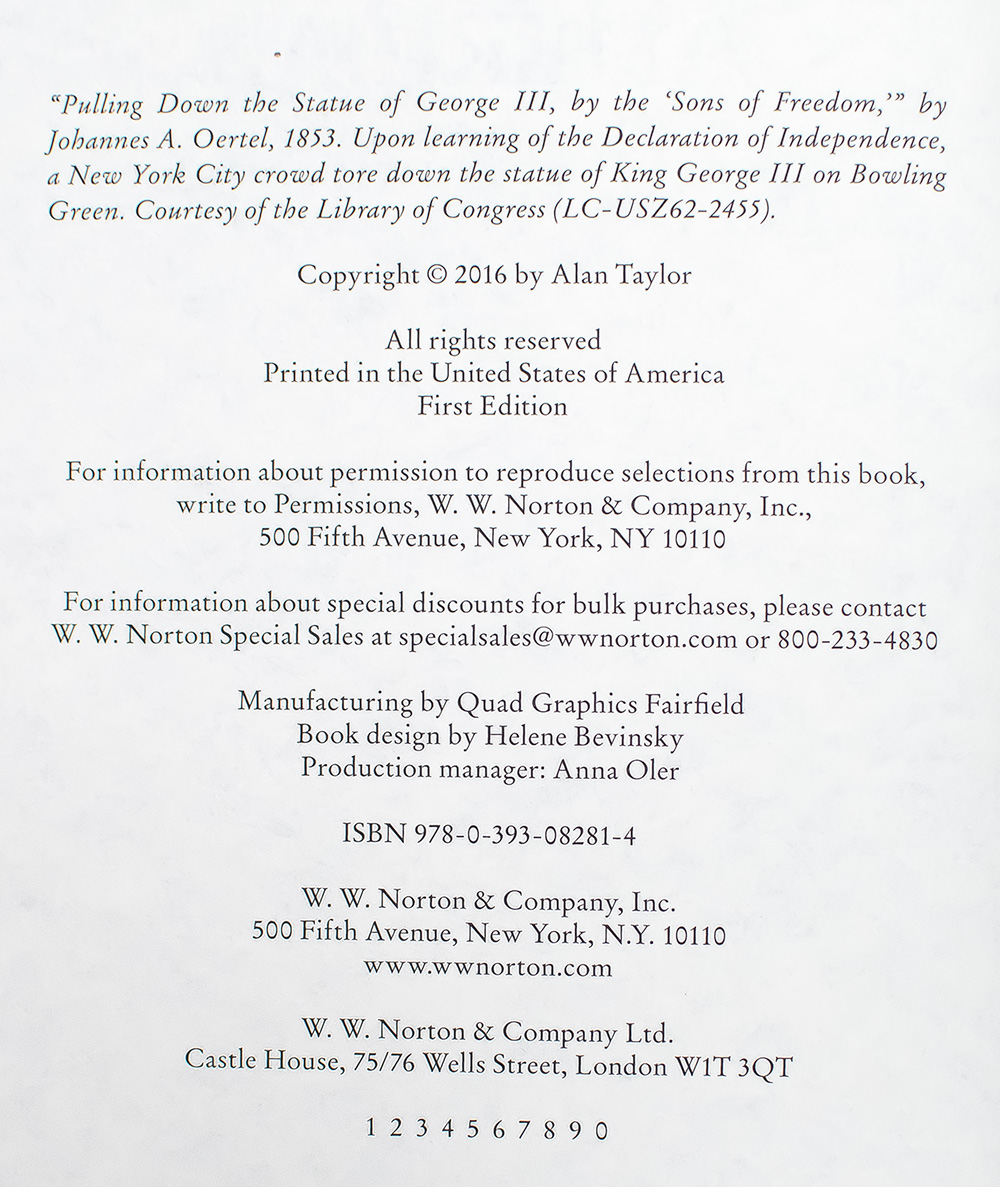 American Revolutions: A Continental History, 1750-1804.