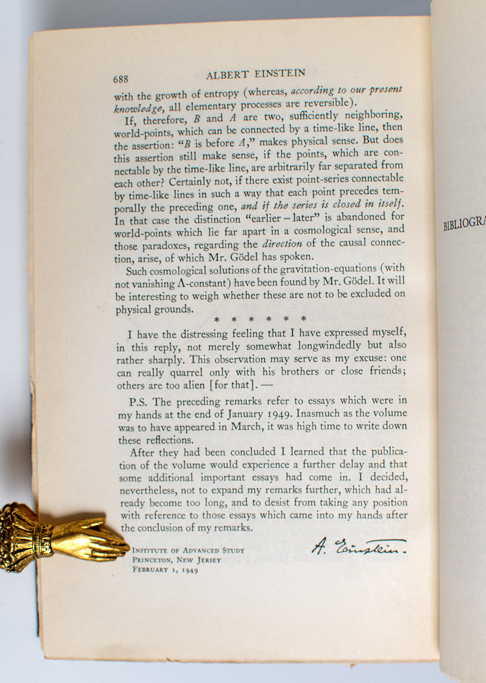 Albert Einstein: Philosopher-Scientist.