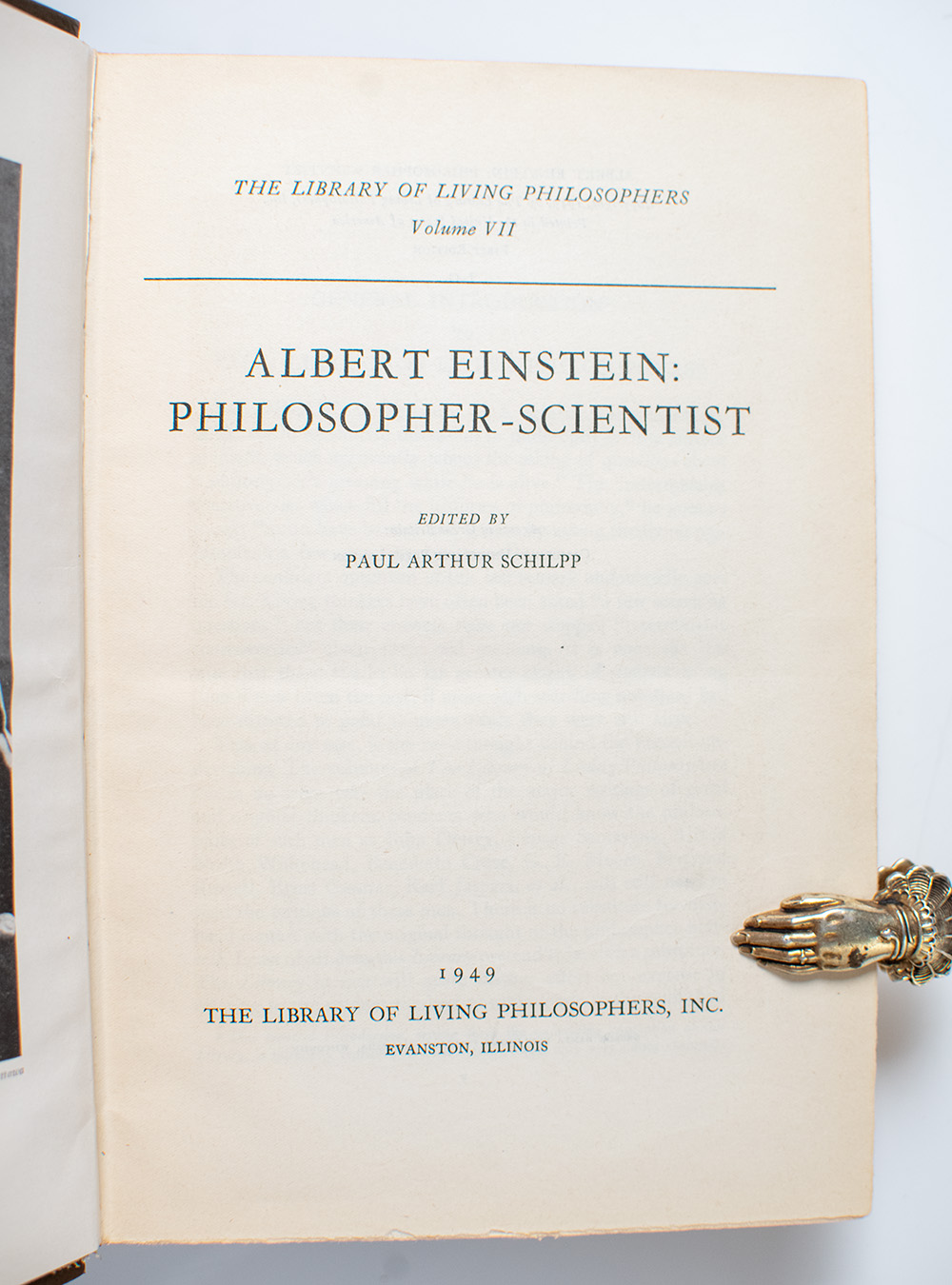 Albert Einstein: Philosopher-Scientist.