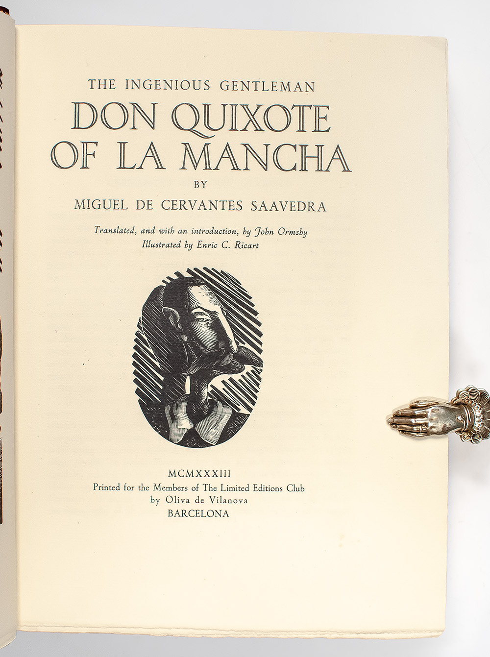 The Ingenious Gentleman Don Quixote of La Mancha.