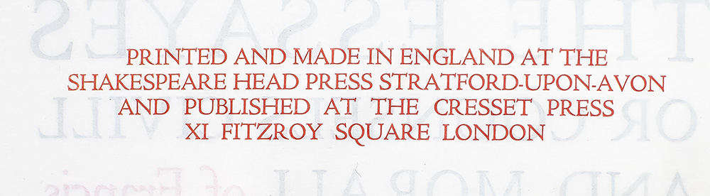 The Essayes or Counsels Civill and Morall of Francis Lord Verulam Viscount St Alban.