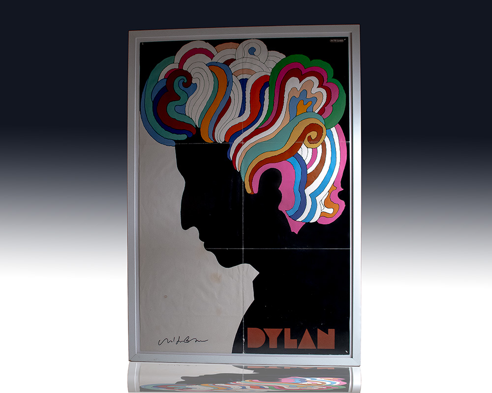 Milton Glaser Signed Dylan Poster.