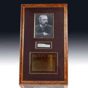 John Pierpont Morgan Autograph Signature.