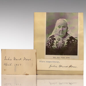 Julia Ward Howe Signatures.