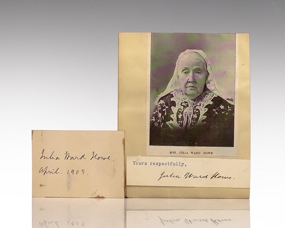 Julia Ward Howe Signatures.