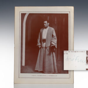 Paul Robeson as Othello: The Moor of Venice; Theatrical Program Signed by Paul Robeson and Jose Ferrer.