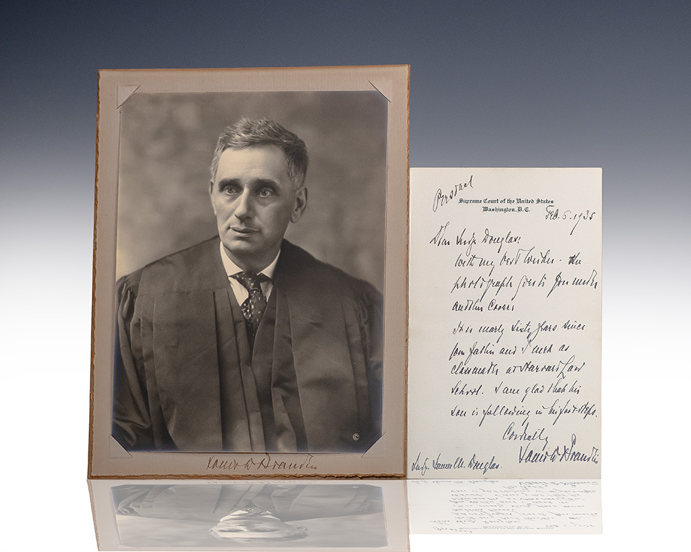 Signed portrait photograph