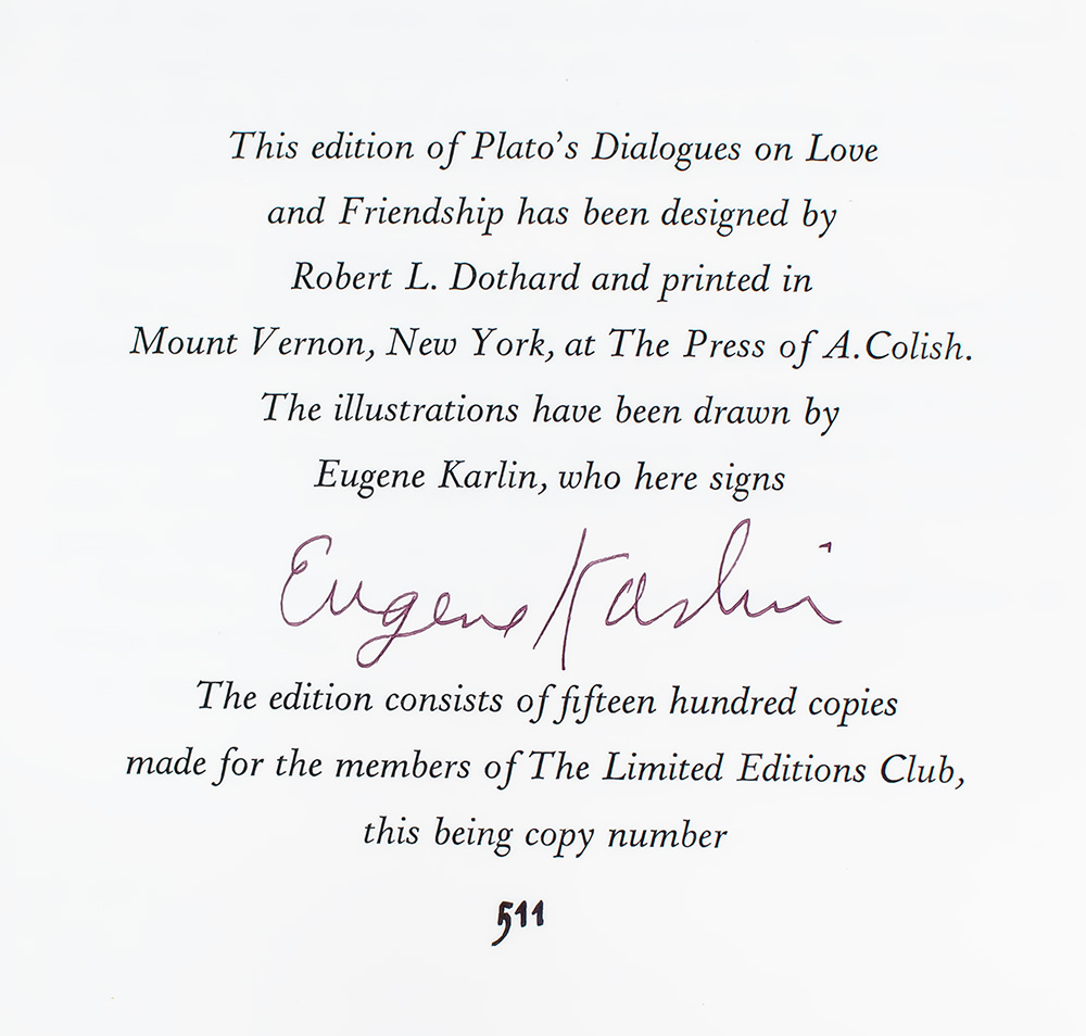 Dialogues On Love and Friendship: Lysis, or Friendship; The Symposium; Phaedrus.