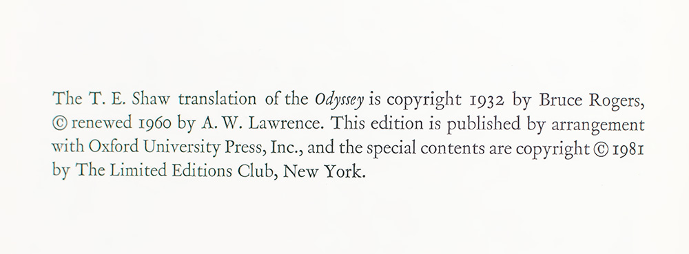 The Odyssey of Homer.