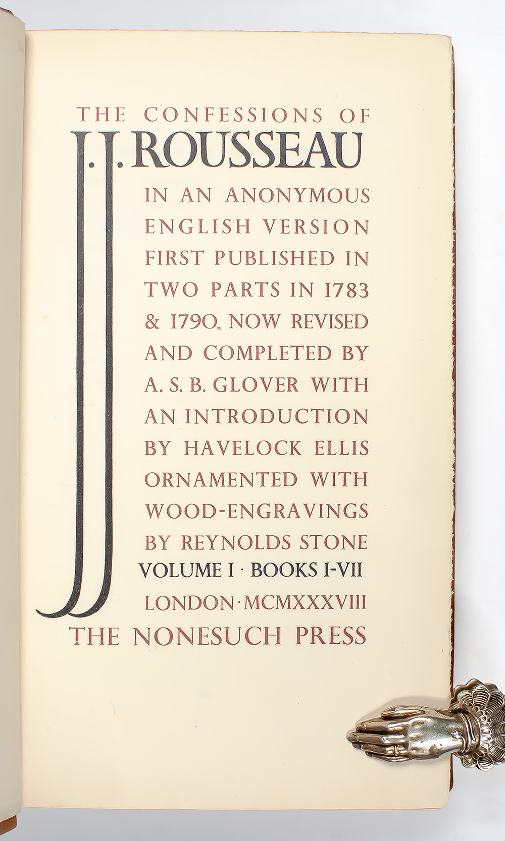 The Confessions of J.J. Rousseau.