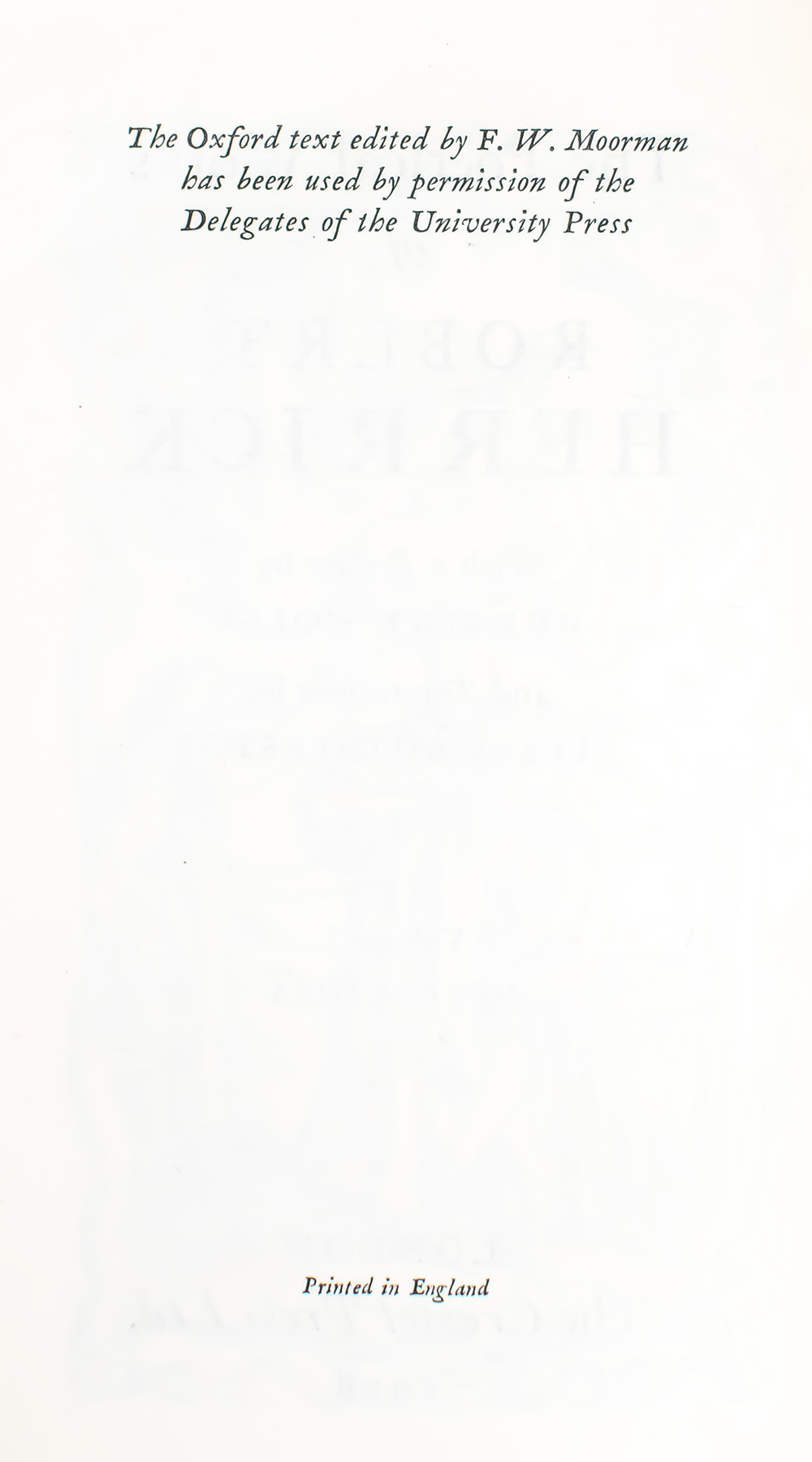 The Poetical Works of Robert Herrick.